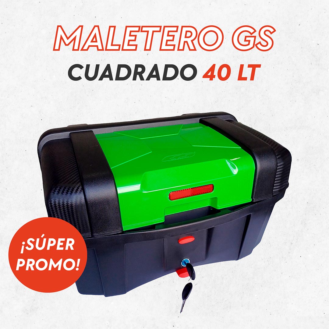 Maletero Cuadrado 40L GS Con Obsequio Funda Para Maletero