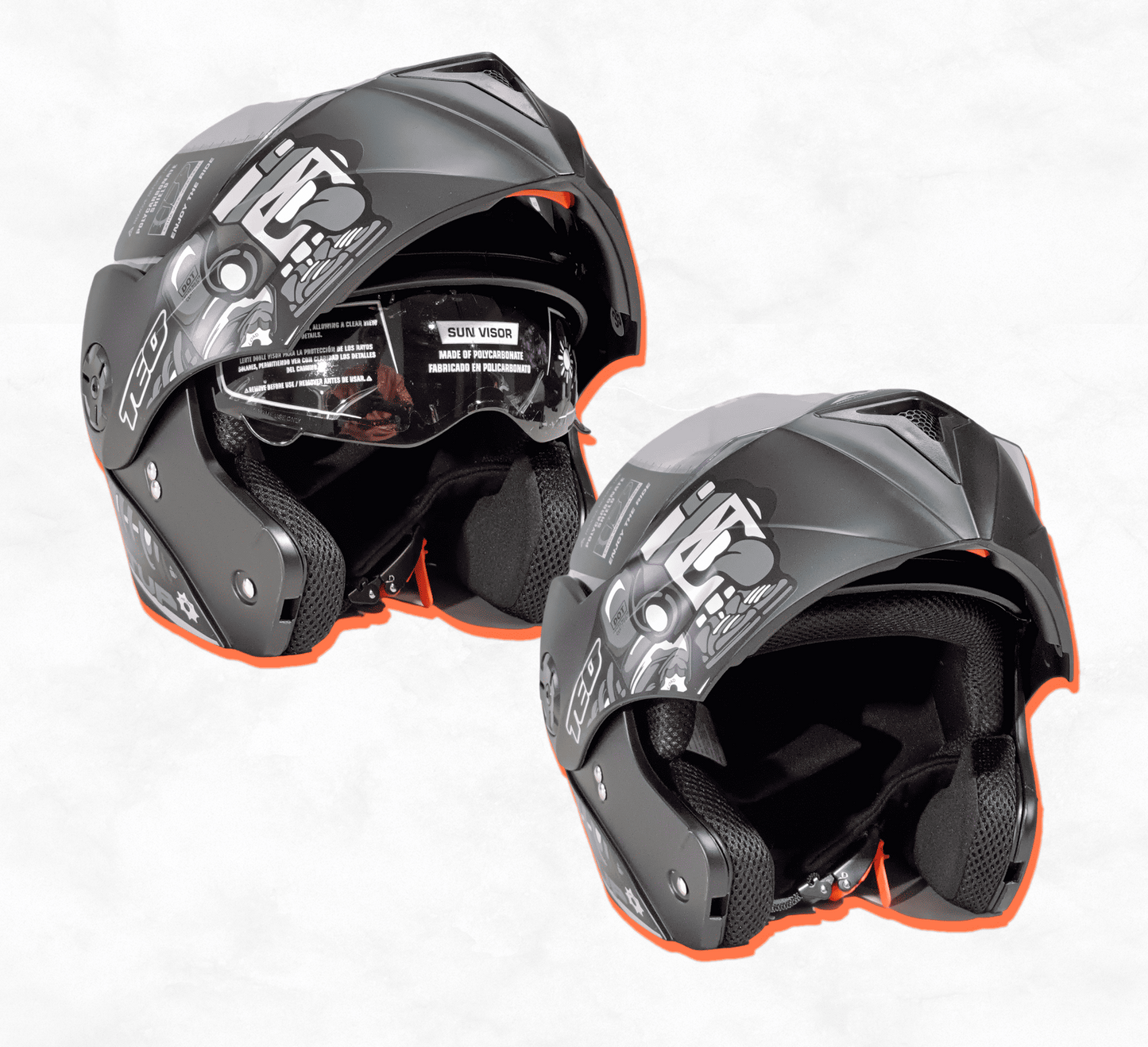 Casco abatible