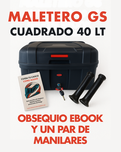 Maletero Cuadrado 40L GS Con Obsequio