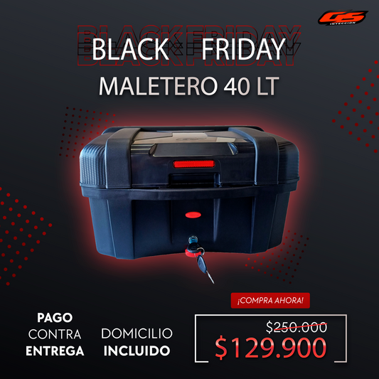 Maletero Cuadrado 40L GS ¡Adaptable a cualquier moto!