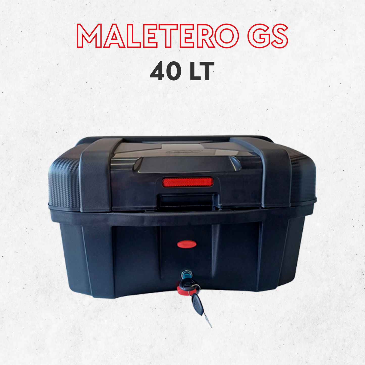 Maletero Cuadrado 40L GS ¡Adaptable a cualquier moto!