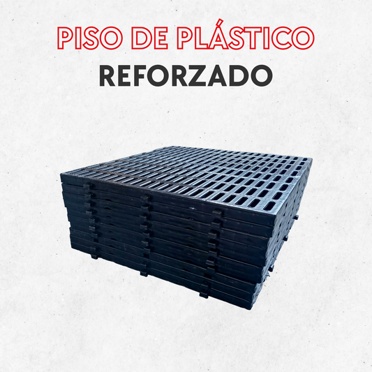 Piso plástico reforzado